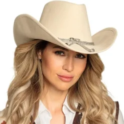 Beige Cowboyhatt