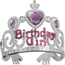 Birthday Girl Tiara med Lila Stenar