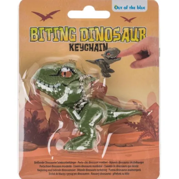Bitande Dinosaurie Nyckelring