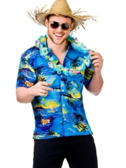 Blå Hawaiiskjorta (Small)