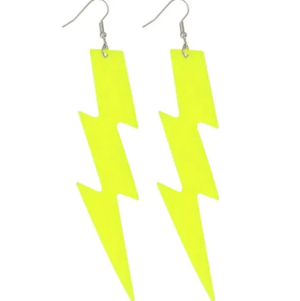 Blixt Örhängen Neongul