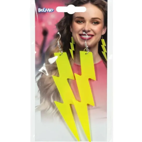 Blixt Örhängen Neongul