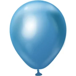 Blå Mini Chrome Ballonger (25-pack)