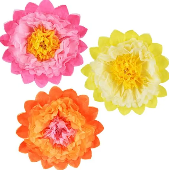Blomdekorationer i Papper 3-Pack