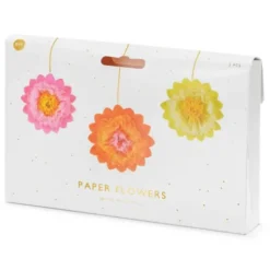 Blomdekorationer i Papper 3-Pack