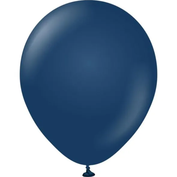 Blå Stora Standard Latexballonger Navy (5-pack)