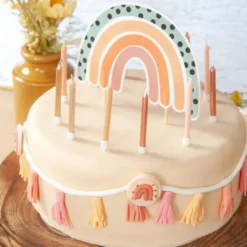 Boho Rainbow Cake Topper
