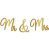 Bokstavsgirlang Mr & Mrs