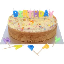 Bokstavsljus Happy Birthday Flerfärgad