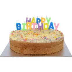 Bokstavsljus Happy Birthday Flerfärgad