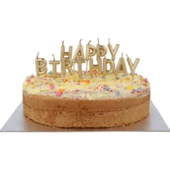 Bokstavsljus Happy Birthday Guld