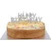 Bokstavsljus Happy Birthday Silver