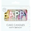 Bokstavsljus Happy Birthday Pärlemor 2,7 cm
