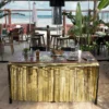 Bordskjol Fransar Metallic Guld 300x74 cm