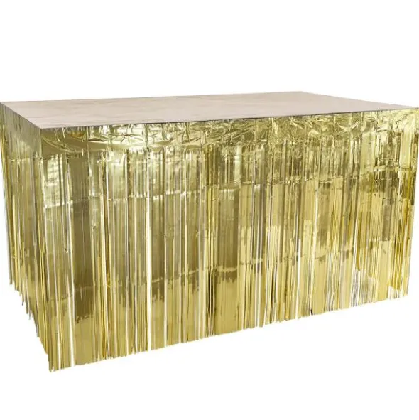 Bordskjol Fransar Metallic Guld 300x74 cm