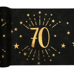 Bordslöpare 70 År Birthday Party Guld