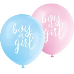 Boy or Girl Ballonger Blå & Rosa