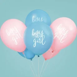 Boy or Girl Ballonger Blå & Rosa