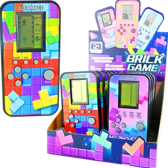 Brick Game Handhållen Retrokonsol 7 x 14 cm