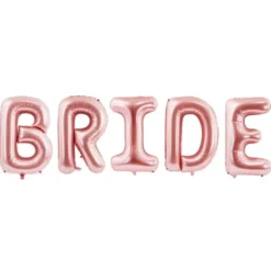 Bride Bokstavsballonger Roséguld