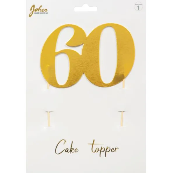 Cake Topper Guld 60