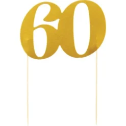 Cake Topper Guld 60
