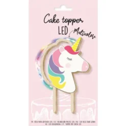 Cake Topper LED Enhörning