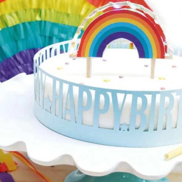 Cake Topper LED Regnbåge