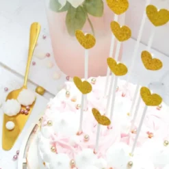 Cake Toppers Guldhjärtan