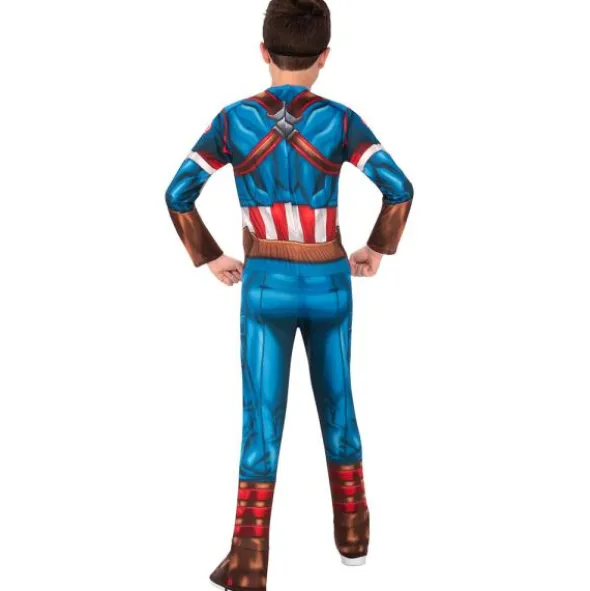 Captain America Dräkt Barn Medium (Medium (5-6 år))
