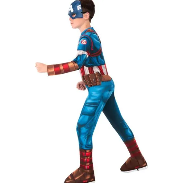 Captain America Dräkt Barn Medium (Medium (5-6 år))