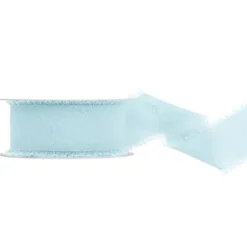 Chiffongband Ljus Himmelsblå 40 mm