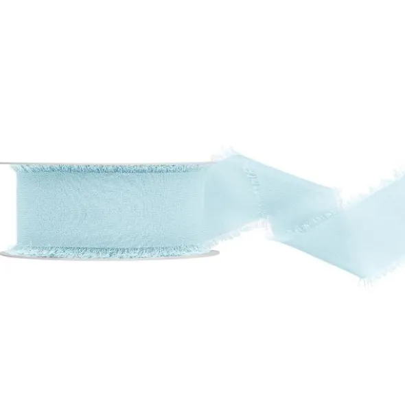 Chiffongband Ljus Himmelsblå 40 mm