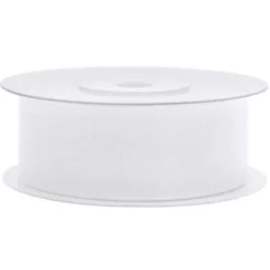 Chiffongband Vit 25 mm
