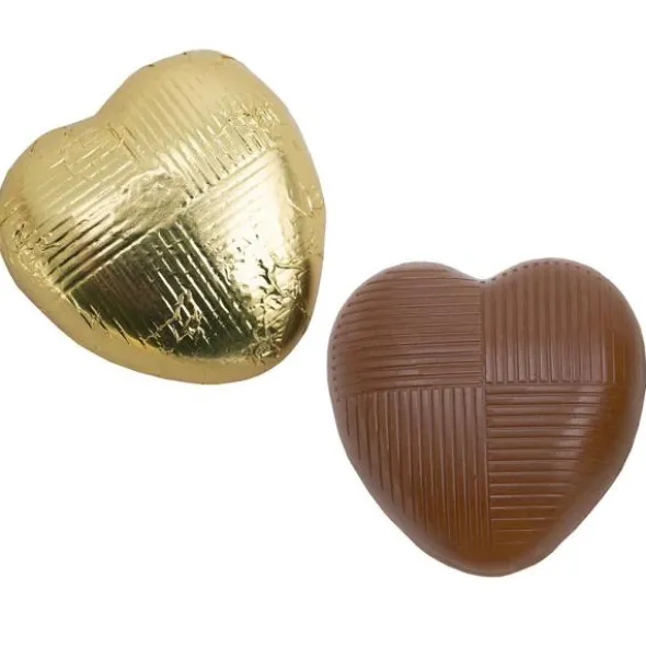 Chokladhjärtan i Guld Folie 1kg