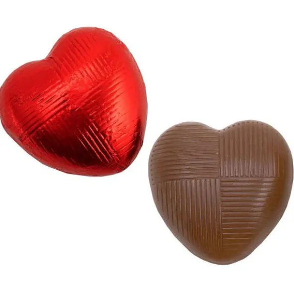 Chokladhjärtan i Röd Folie 1kg