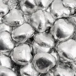 Chokladhjärtan i Silver Folie 1kg