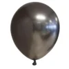Chrome Miniballonger Metall Grå 100-pack