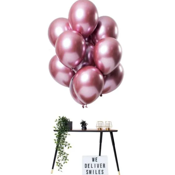 Chrome Mirror Ballonger Rosa