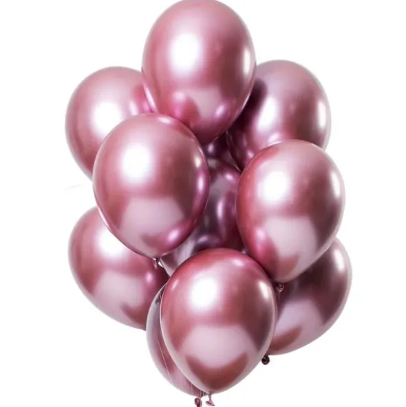 Chrome Mirror Ballonger Rosa