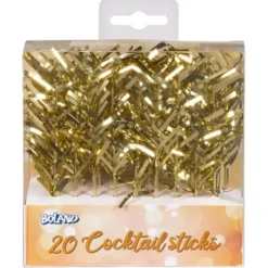 Cocktailpinnar Guld Glitter