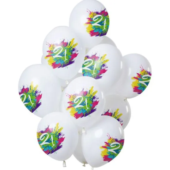 Color Splash 21-års Ballonger Latex