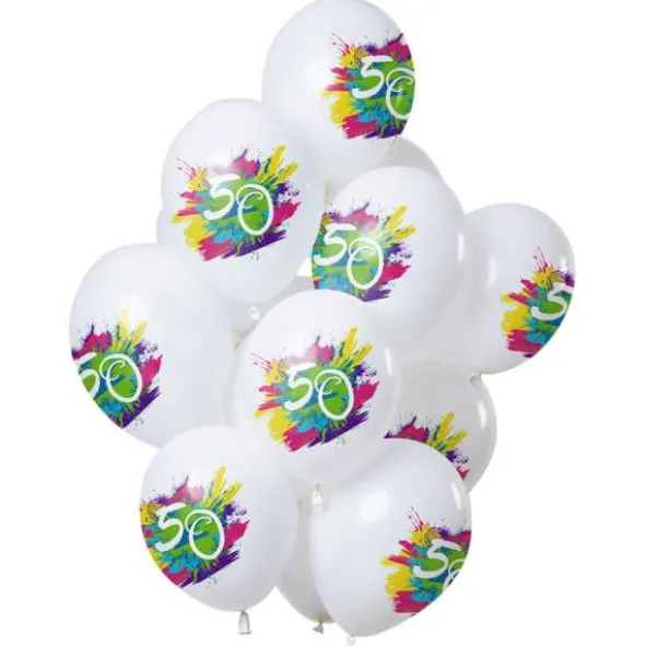 Color Splash 50-års Ballonger Latex