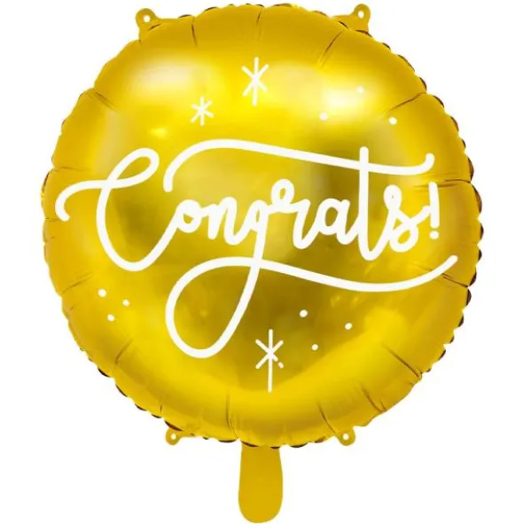 Congrats Folieballong Guld