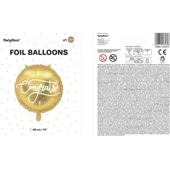 Congrats Folieballong Guld