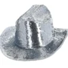 Cowboyhatt Paljetter Silver