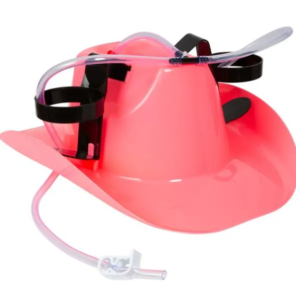 Cowboyhatt Rosa med Dryckeshållare