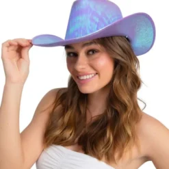 Cowboyhatt Skimrande Lavendel