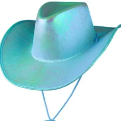 Cowboyhatt Skimrande Turkosblå
