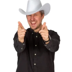 Cowboyhatt Vit